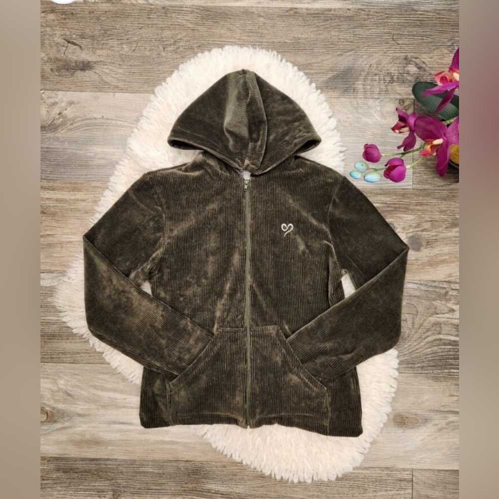 Goddesswear Corduroy Zip Up Hoodie
